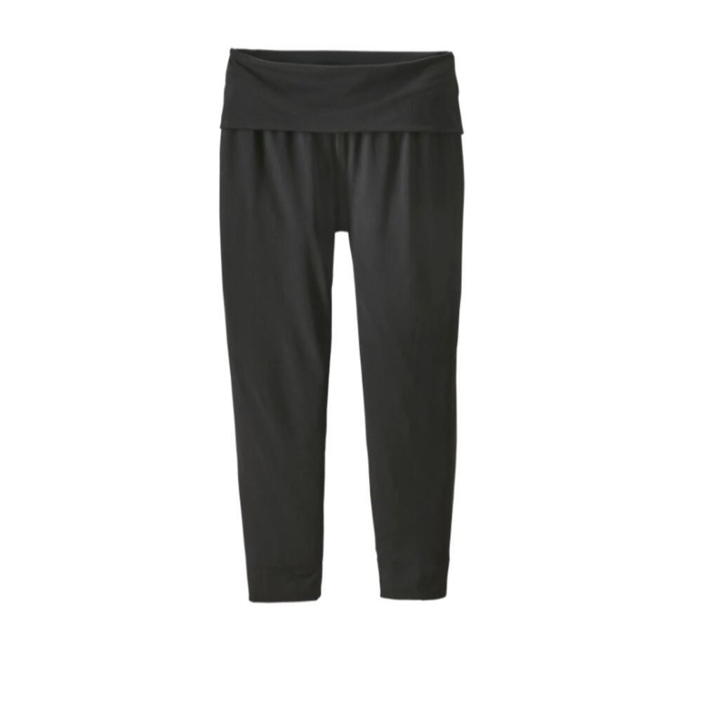 PATAGONIA Worn Wear Black Trail Beta Capris Stretch Roll-Over Waistband Size XS